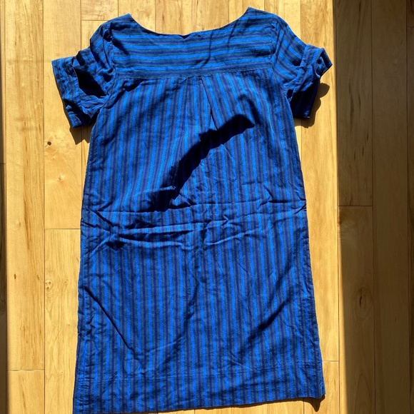 Anthropologie HD in Paris Blue Striped Shift Dress - Picture 7 of 11